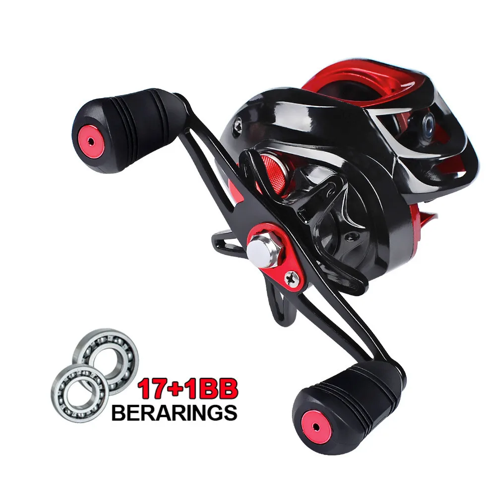 

Катушка с двойной тормозной системой, макс. нагрузка 10 кг, 18 + 1 BBS 7,1: 1, высокоскоростная Рыбалка