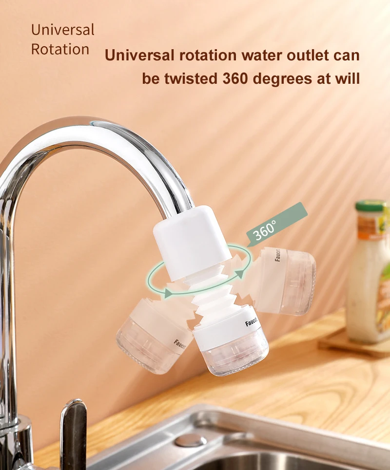 

Новый смеситель с вращающейся на 360 градусов насадкой с распылителем прочный смеситель с фильтром 3 режима кухонный кран с фотофильтром