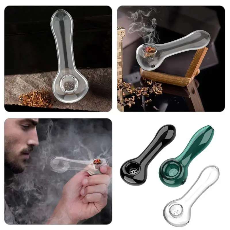 

Smoking glass pipe fine pipe filter cigarette holder portable durable husband collection cigar pipe