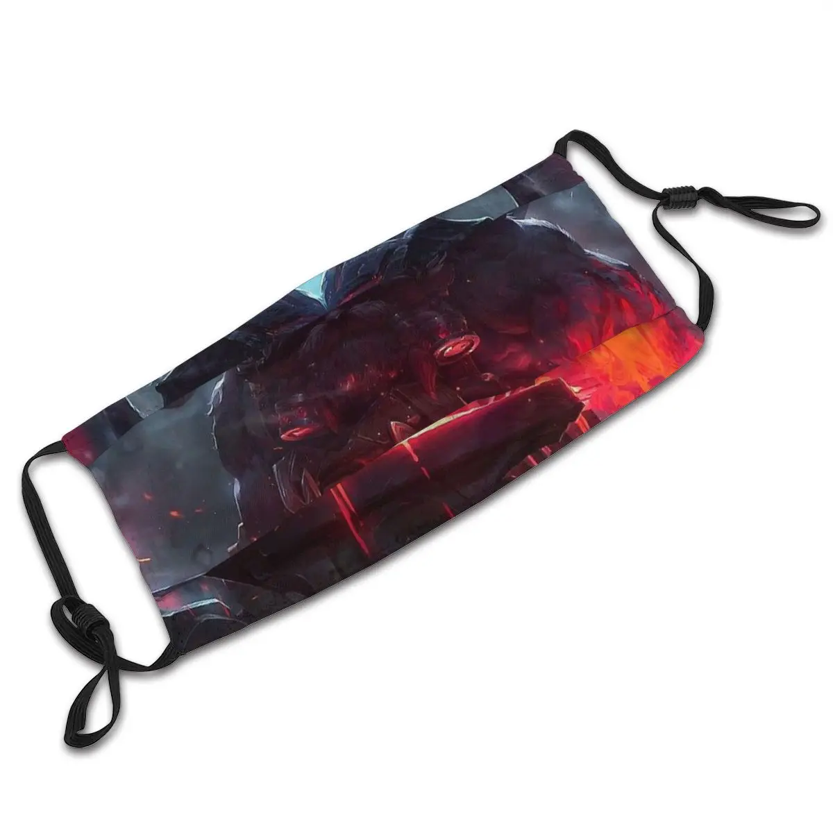 

League of Legends LOL MOBA Games Mascarilla Masque Facial Mask Ornn Masks Fation Mouth Mask With Filters