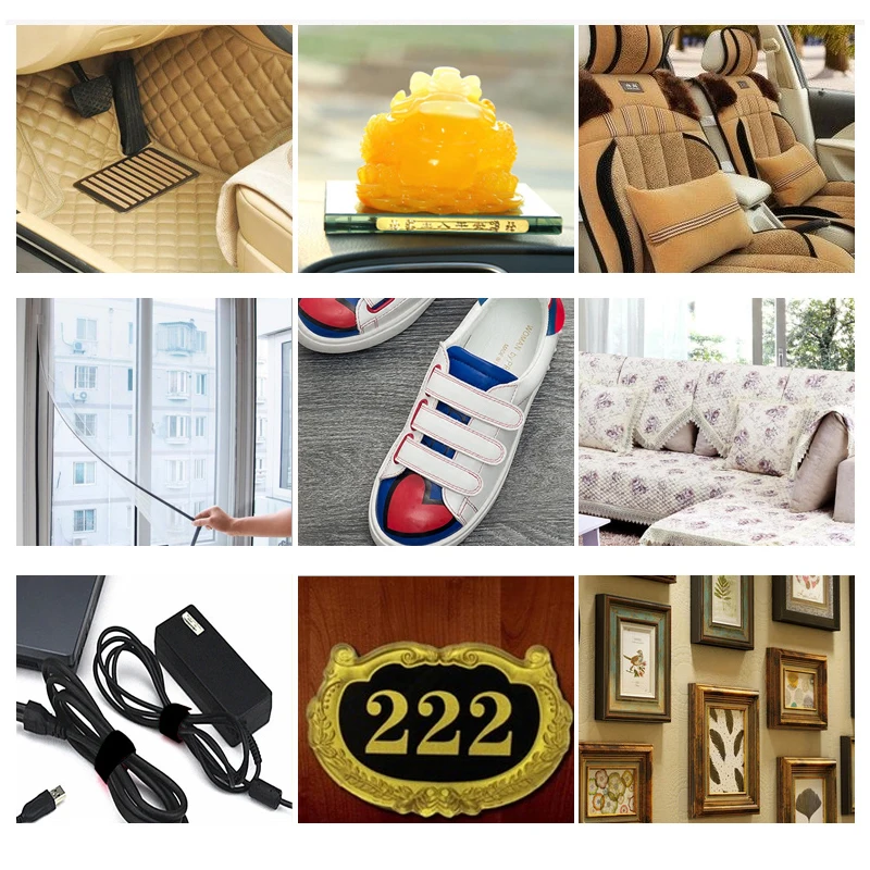 1 Meter/Pairs сильный самоклеющиеся крюк и петля нейлона стикеры липучками с клей для