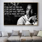Картина на холсте Мартин Лютер Кинг мотивационный постер, афроамериканская гордость домашний декор холст черная история месяц настенное искусство