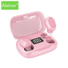 Беспроводные наушники Alatour, Bluetooth 5,0, спортивные наушники, гарнитура с зарядным устройством, наушники для всех смартфонов