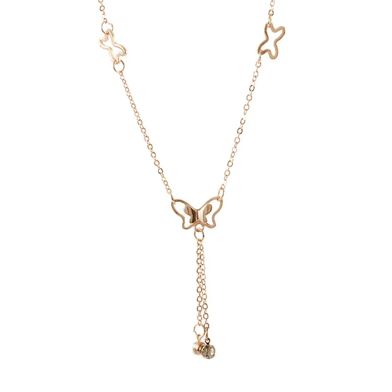 Браслет на ногу Женский из розового золота серебристого цвета Бохо пробы с