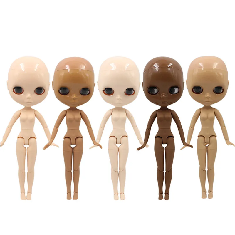 Blyth кукла 1/6 Bjd шарнир тело лысая голова кукла с глазками, кукла без одежды 30 см, 5 цветов 19 суставов руки AB, изменить Макияж DIY