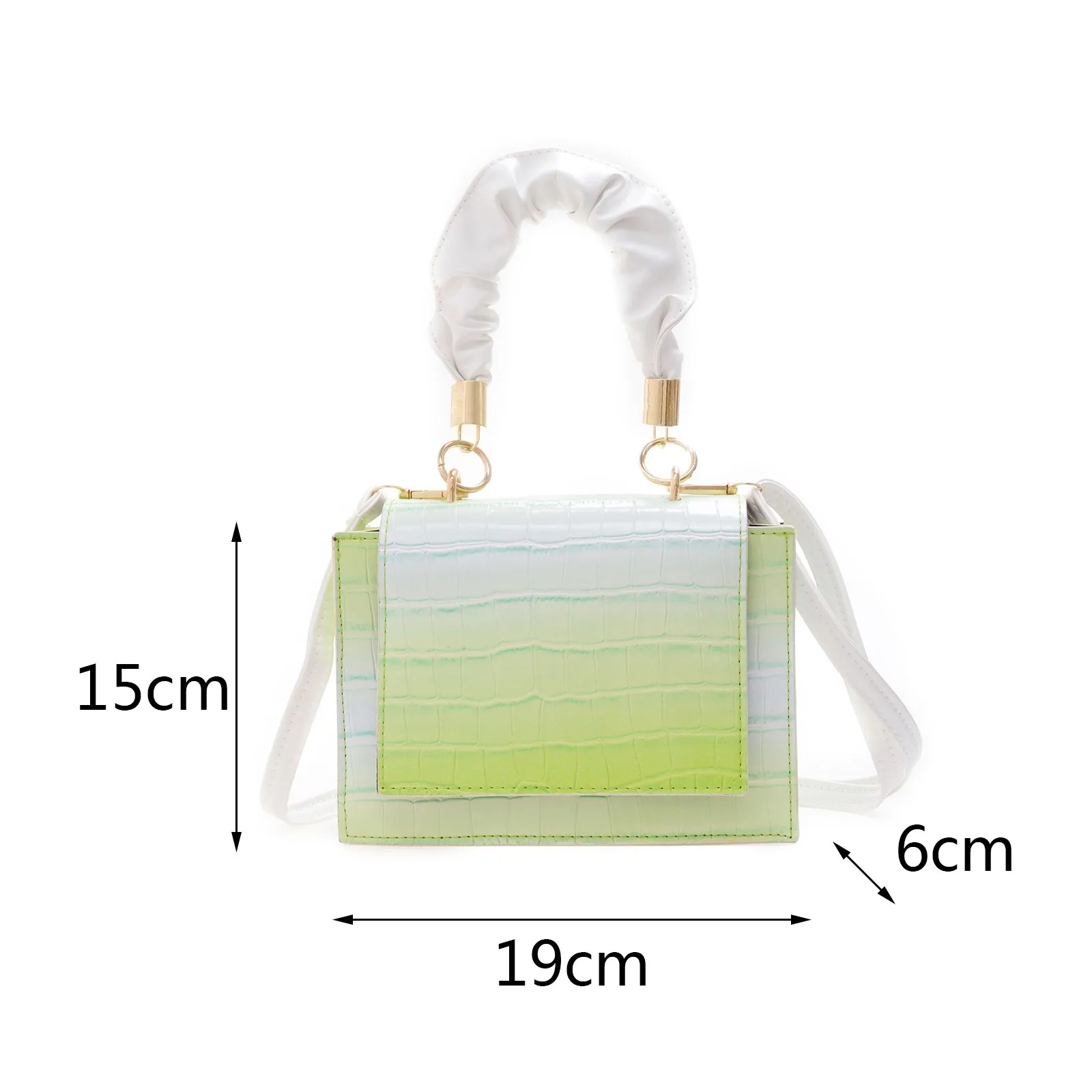 Женская сумка через плечо с узором крокодиловая кожа кожаные сумки из