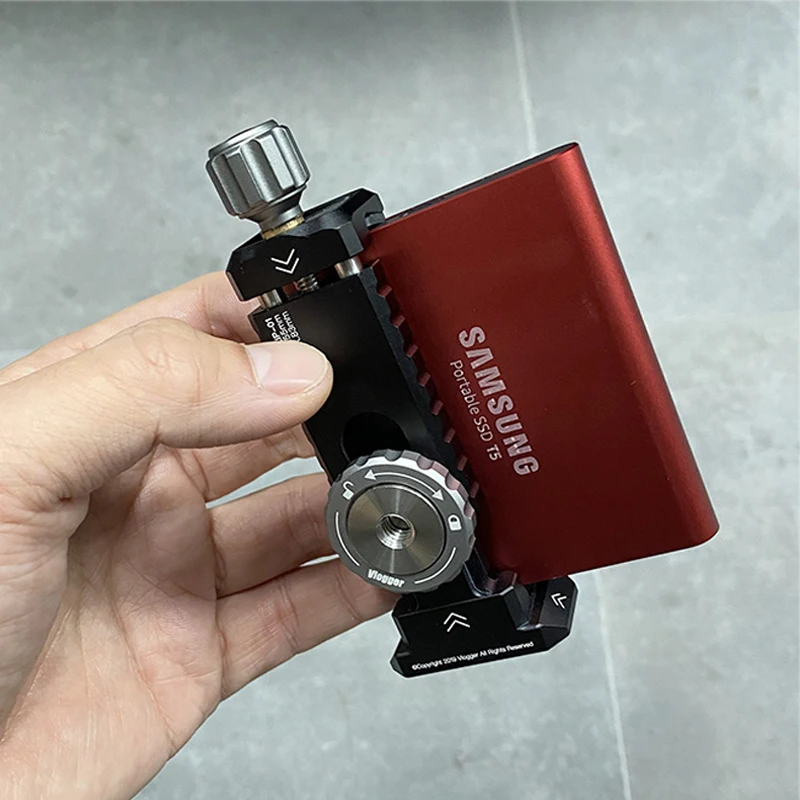 Держатель для смартфона металлический зажим с портом 1/4 Холодный башмак