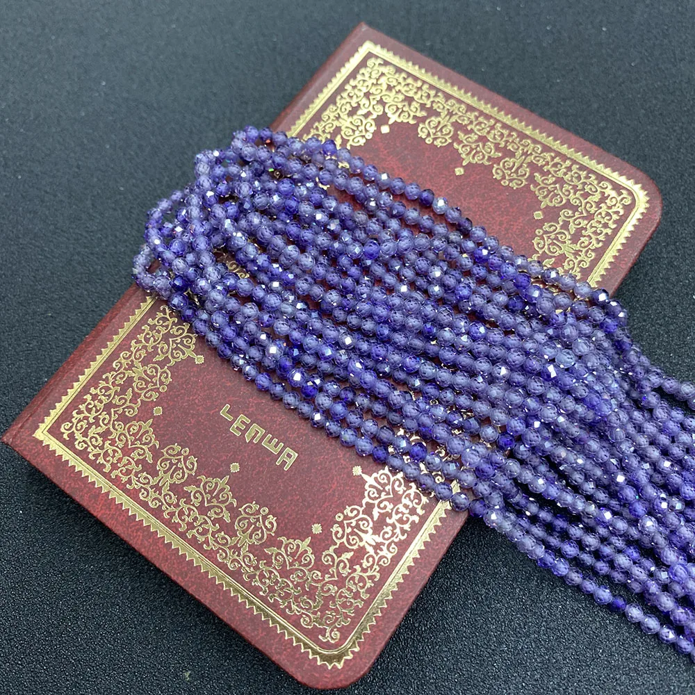 Маленькие граненые бусины из натурального циркона камень ангела отполированные