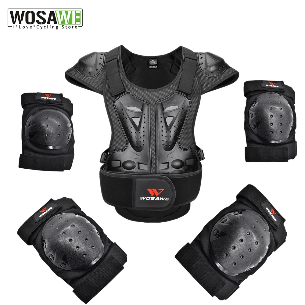 

WOSAWE Motorcycle Knee Pads Protector Protection Support MTB Kneepad Set Motocross Snowboard Skateboard Ski Roller Hockey Sports