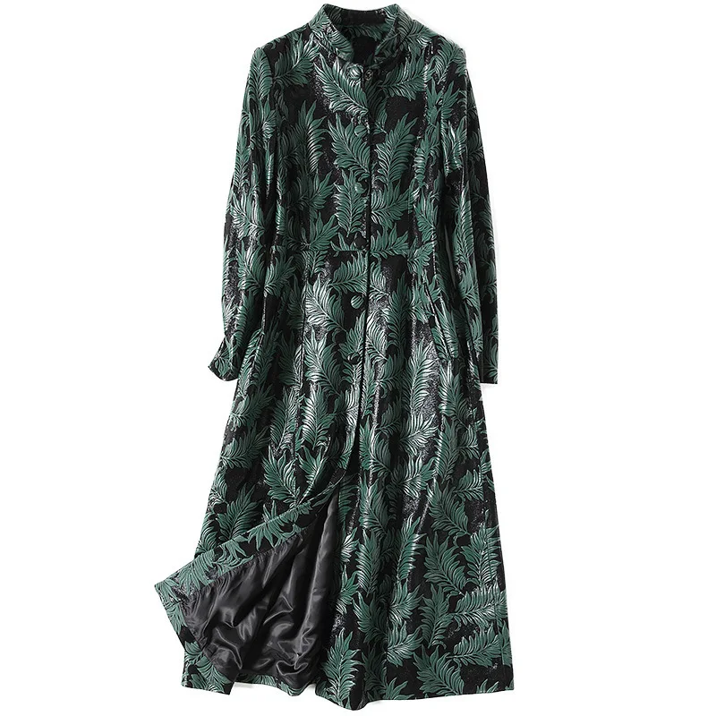 Овчина пальто весна осень женская шуба натуральная кожа куртка одежда 2020