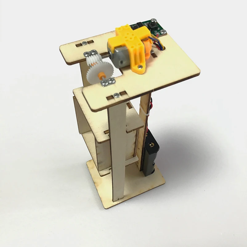 Научный эксперимент DIY деревянный Электрический подъемник для детей студентов