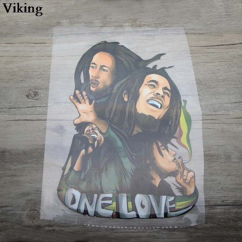 Singer Bob Marley Fashion Thermal Patches Cool Heat Transfer Patch Stickers Iron-on Clothing Thermal Patches For Jacket G0229