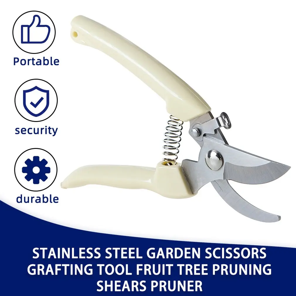 

Stainless Steel Garden Scissors Grafting Tool Fruit Tree Pruning Shears Bonsai Pruners Garden Shears Gardening Secateurs Scissor