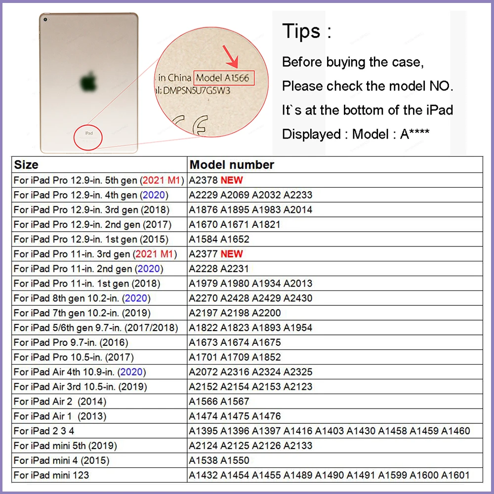 

For iPad Pro 11 Case 2021 Funda For iPad Air 4 2020 Case For iPad 10.2 7th 8th Generation Case 9.7 10.5 Air 3 2019 Mini 5 Cover