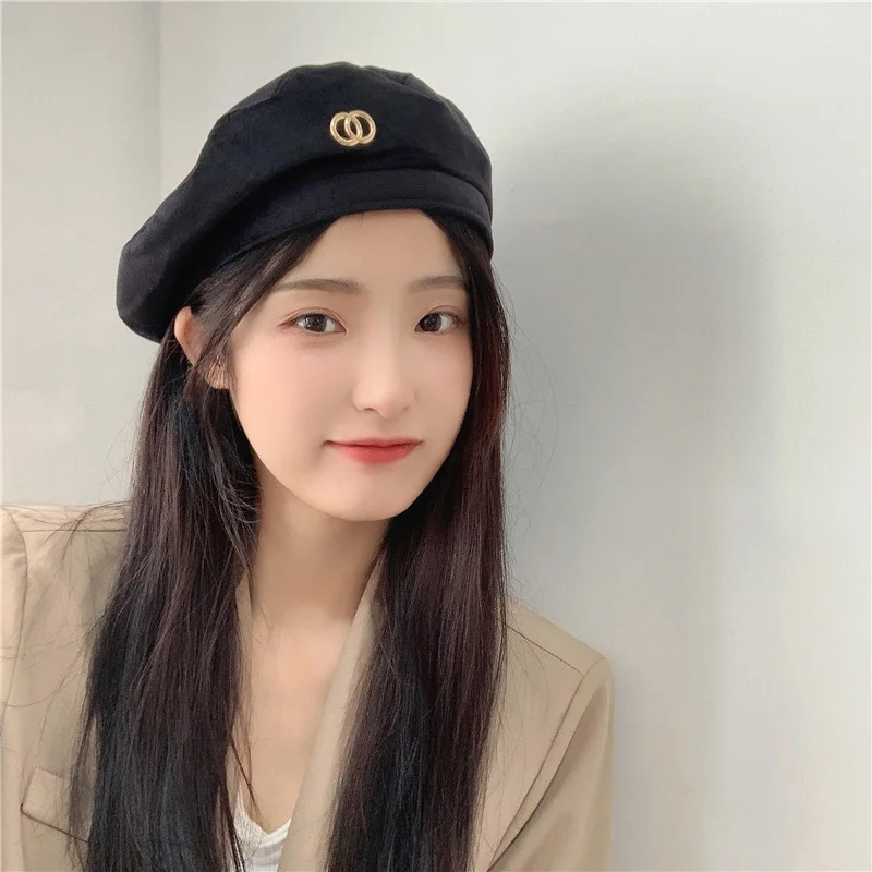 Новинка 2022 берет с французским маленьким ароматом женская шапка восьмиугольным