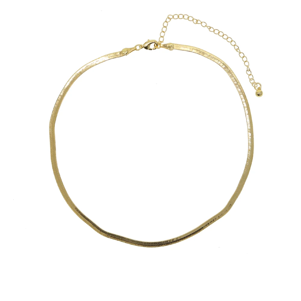 Распродажа ошейник 2021 цепочка чокер в елочку змеиная Ожерелье для женщин и