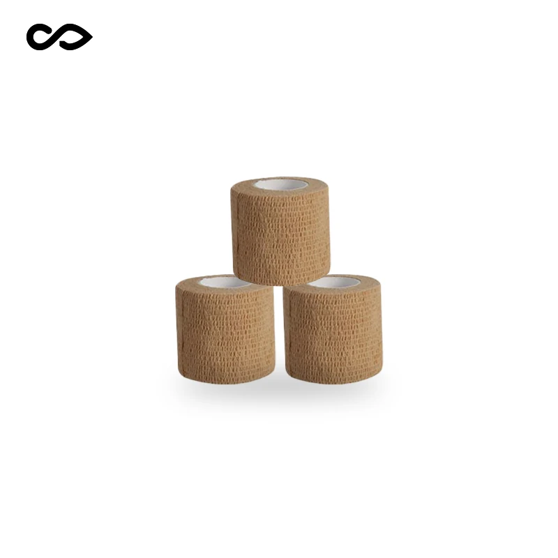 

3pcs 5cm Self Adhesive Bandage Wrap Non-Woven for Medical First Aid Sports Injury Wrist Ankle Sprains Swelling Kinesiology Tape
