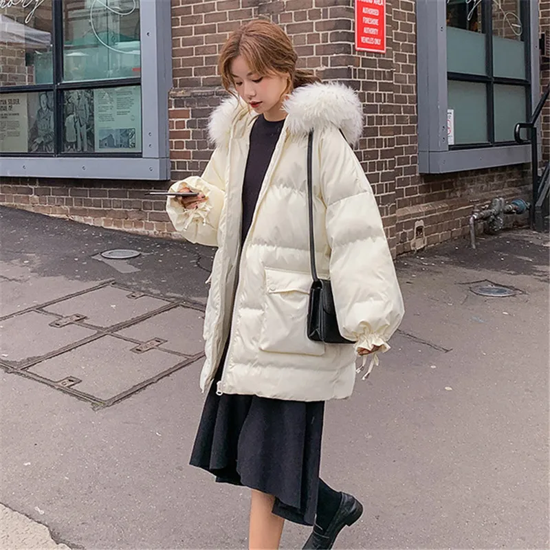 Новинка 2020 модная длинная хлопковая одежда с капюшоном Толстая Женская куртка