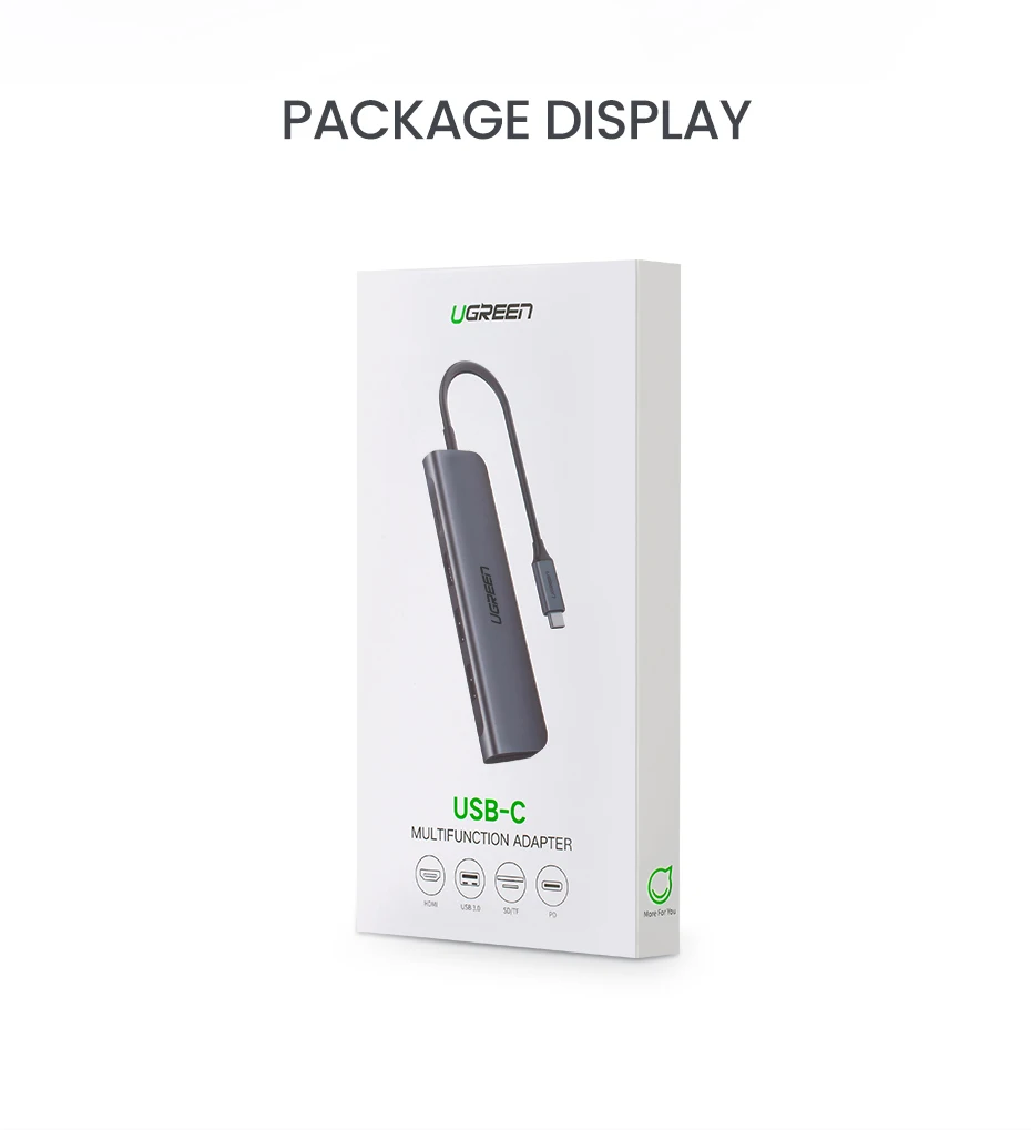 Ugreen USB C концентратор type C к Мульти USB 3,0 концентратор HDMI адаптер док-станция для MacBook Pro huawei mate 30 USB-C 3,1 разветвитель порт type C концентратор