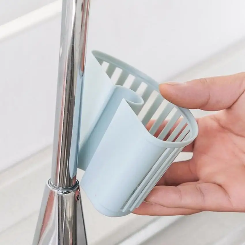 Многофункциональная Пластиковая Полка для губки сливная корзина кухни ванной