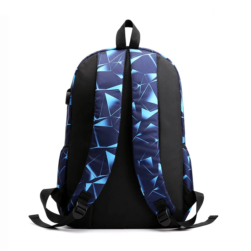 Мужской рюкзак с USB портом FengDong серый или черный школьный дорожный для мальчиков