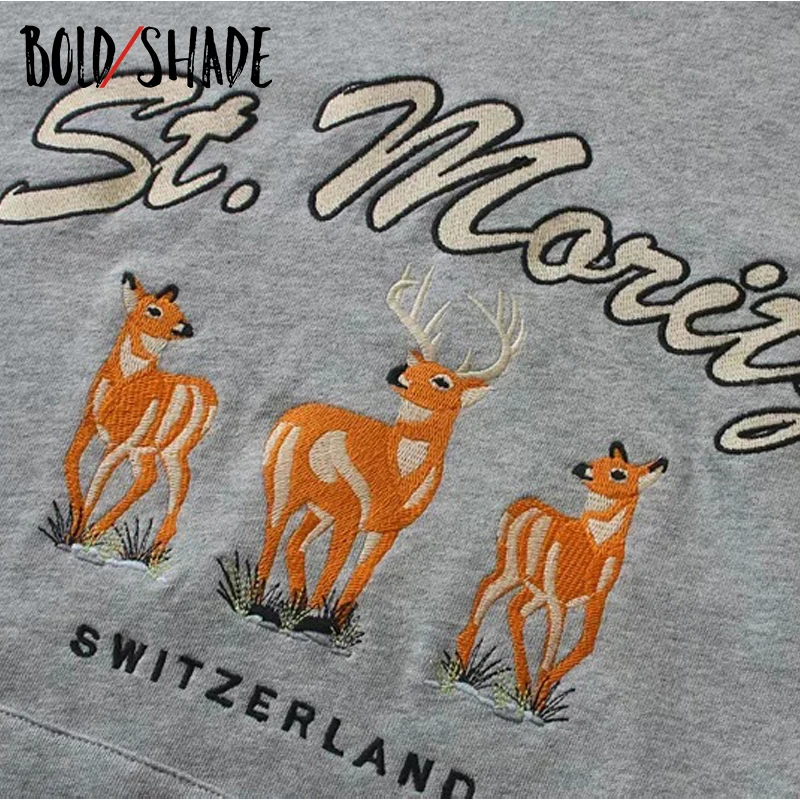 

Bold Shade Grunge Preppy Style Cartoon Letter Print Hoodies Long Sleeve Oversized Indie Fashion Streetwear Hoodies Y2K Women New