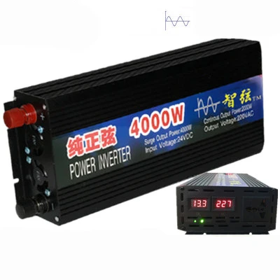 Чистый синусоидальный инвертор 12V24V48V60V до 220V 5000W 6000W Автомобильная домашняя солнечная энергия
