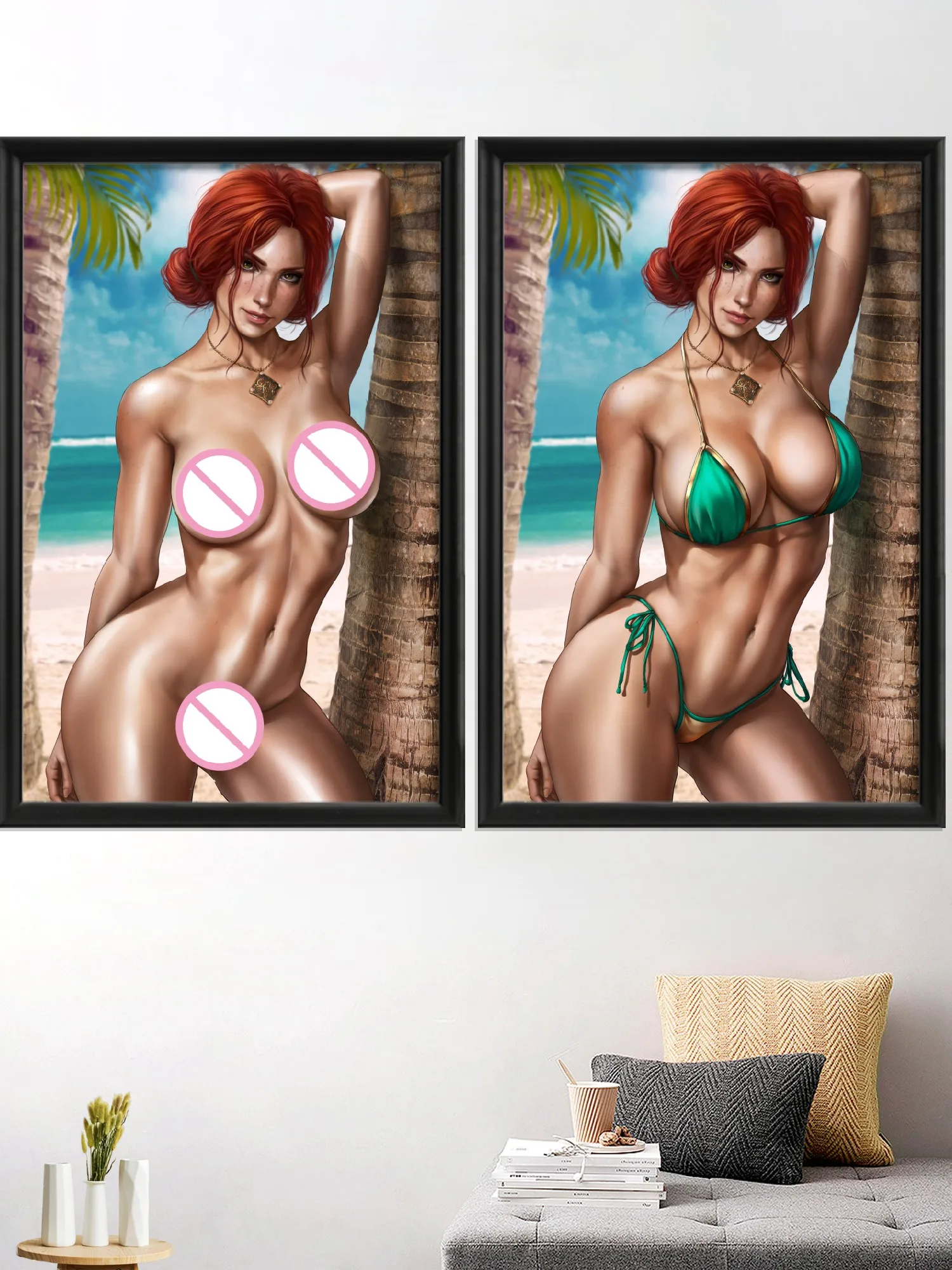 

Triss Merigold мультфильм дженнефер сексуальная обнаженная девушка аниме видео игра художественный плакат Декор картина для гостиной Декор для д...