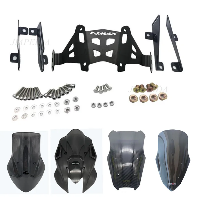 

Modified motorcycle nmax155 nmax150 2020 2021 adjustable windscreen bracket rear view mirror brackets for Yamaha NMAX 2021