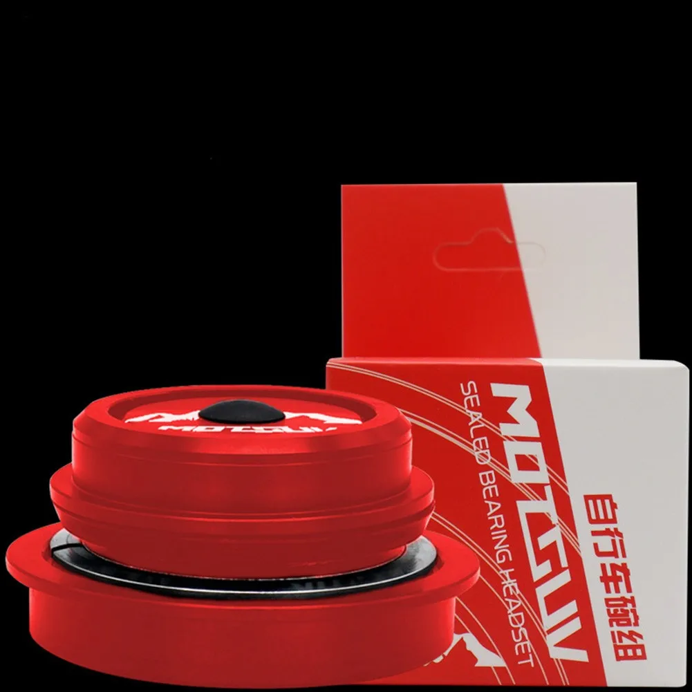 

MOTSUV Mountain Bike Bearing Headset 44-55MM Threadless Fork StemTapered/Straight Tube Fork Bike Head Parts Cover Bike Part