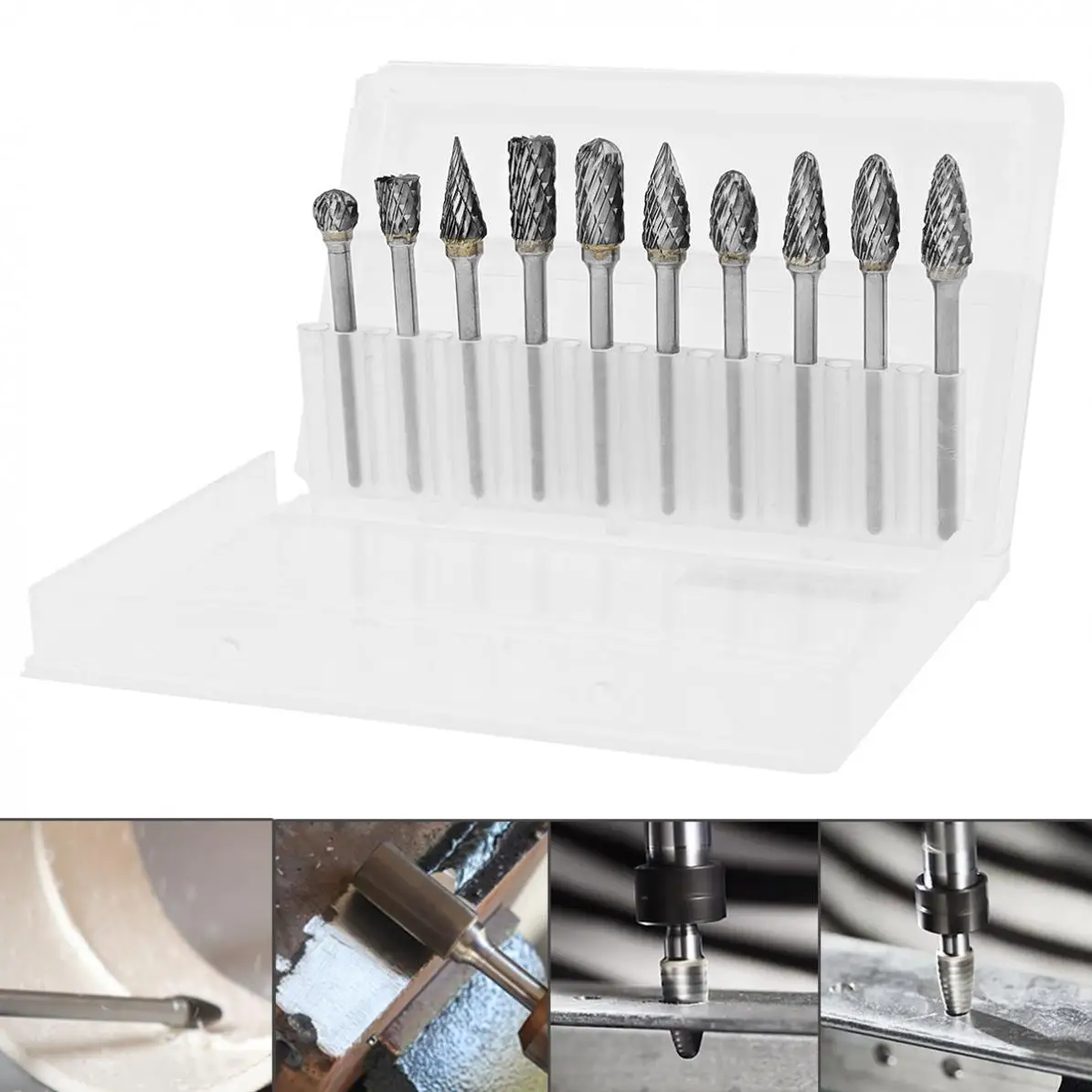 10 шт./лот роторный резец из вольфрамовой стали с 3 мм хвостовиком диаметром для