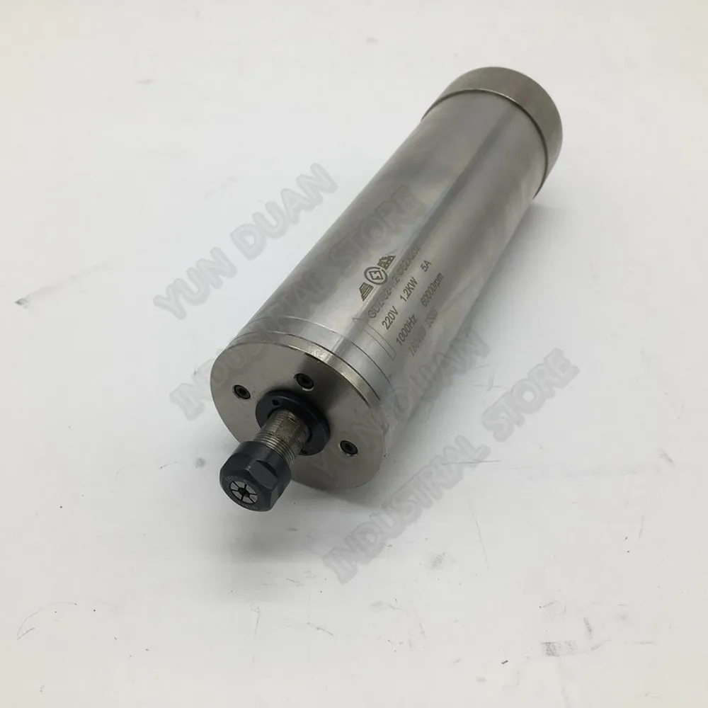 1.2KW 60000 об/мин ER11 62 мм с наружной резьбой 220V 1000 Гц водяным охлаждением AC мотор