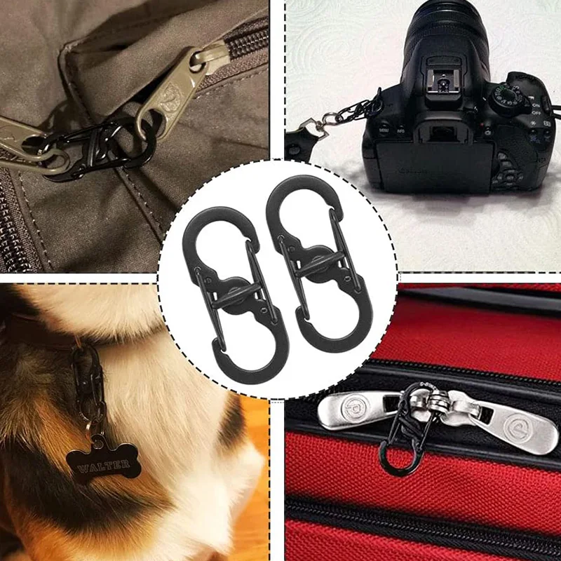 1 шт. кольцо для ключей с карабином Двойная маленькая новая форма металлическая