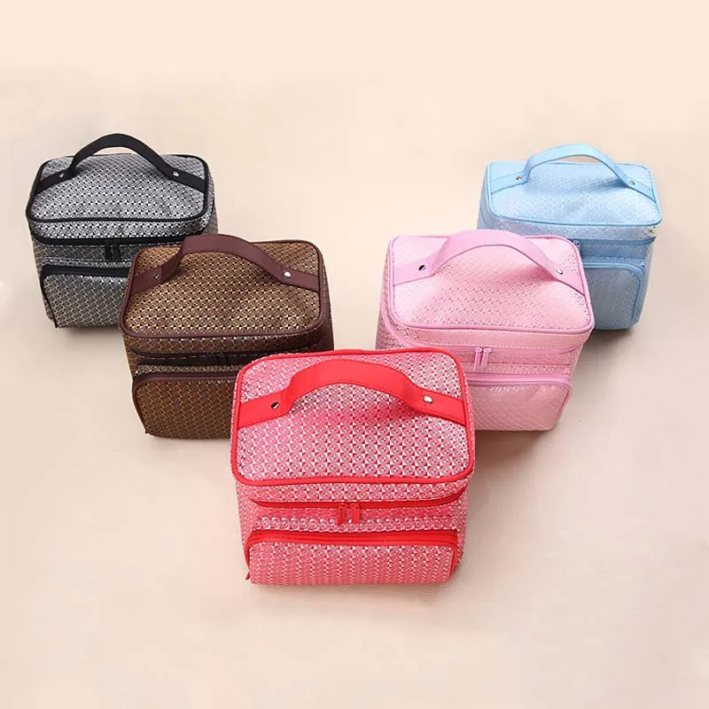 1Pc New Hot Sale Cosmetic Bag Women Large Make Up Bag Vanity Case Cosmetic Nail Tech Storage Beauty Box For Enchanting Ladies