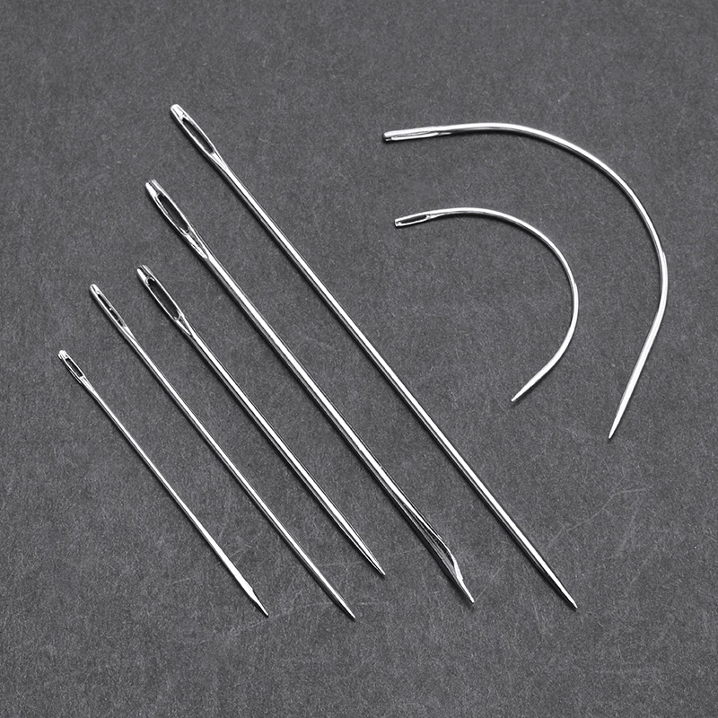 7 в 1 Прочный ручной набор для ремонта швейных игл мешки ковер Кожа Изогнутый