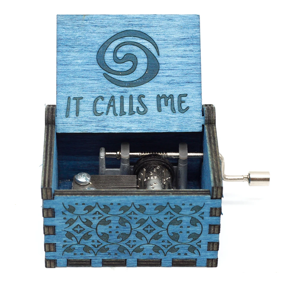 Hot Sale Wholesale Wooden Hand Crank Music Box Game of Thrones Pirates of the Carib Star Wars Castle Inthe Sky Christmas Gift