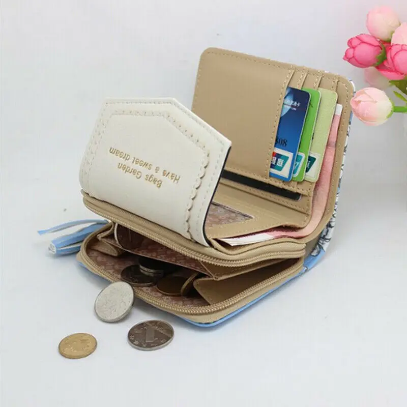 Женские короткие небольшого количества денег кошелек Органайзер Карманный