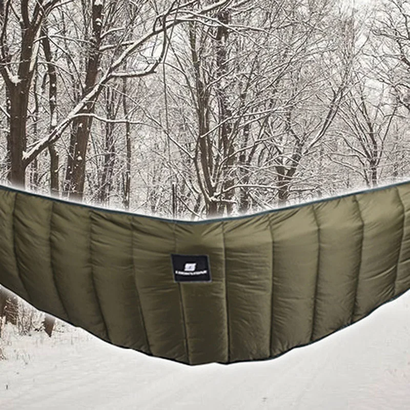 

Outdoor Hammock Under-quilt 3 Seasons Lightweight Full Length Hammock Underquilt Ultralight Winter Under Blanket 10 C to -10 C