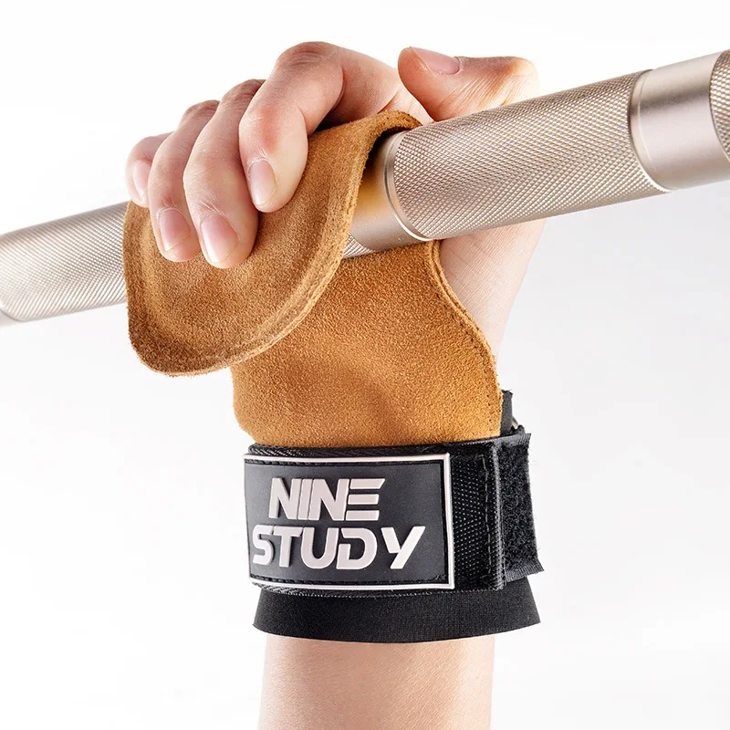

1Pair Weight Lifting Grip Gym Crossfit Trainining Fitness Gear Hand Grips Gymnastics Sports Grips Anti-Skid Gym Gloves -40