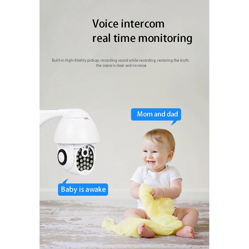 

QX18 Outdoor 350Rotating Camera IP65 Night TFcard for Home Company