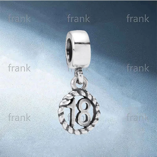 

2021 new 925 sterling silver fashion simple lucky number Party: a necessary gift for girls 790495