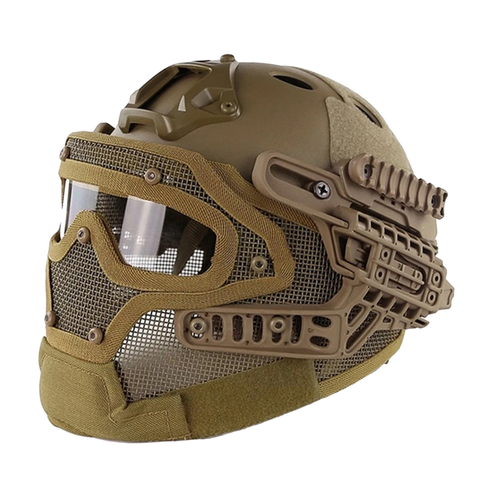 

Tactical Paintball Protective Combat FAST Helmet Riding Gaming Face