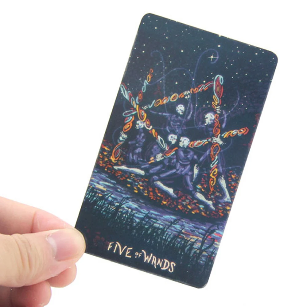 Английская 78 листа/уп наклейки для ногтей комплект Таро карты колода карт