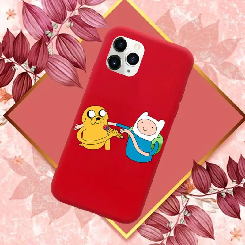 

Adventure Time phone case Phone Case Red Candy Color for iPhone 11 12 mini pro XS MAX 8 7 6 6S Plus X SE 2020 XR
