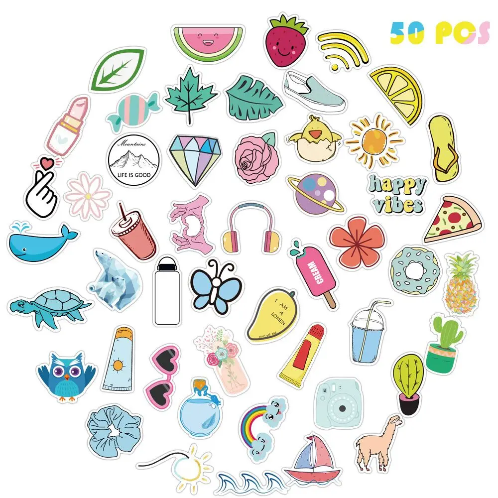 50 шт. водонепроницаемые наклейки в виде животных | Игрушки и хобби