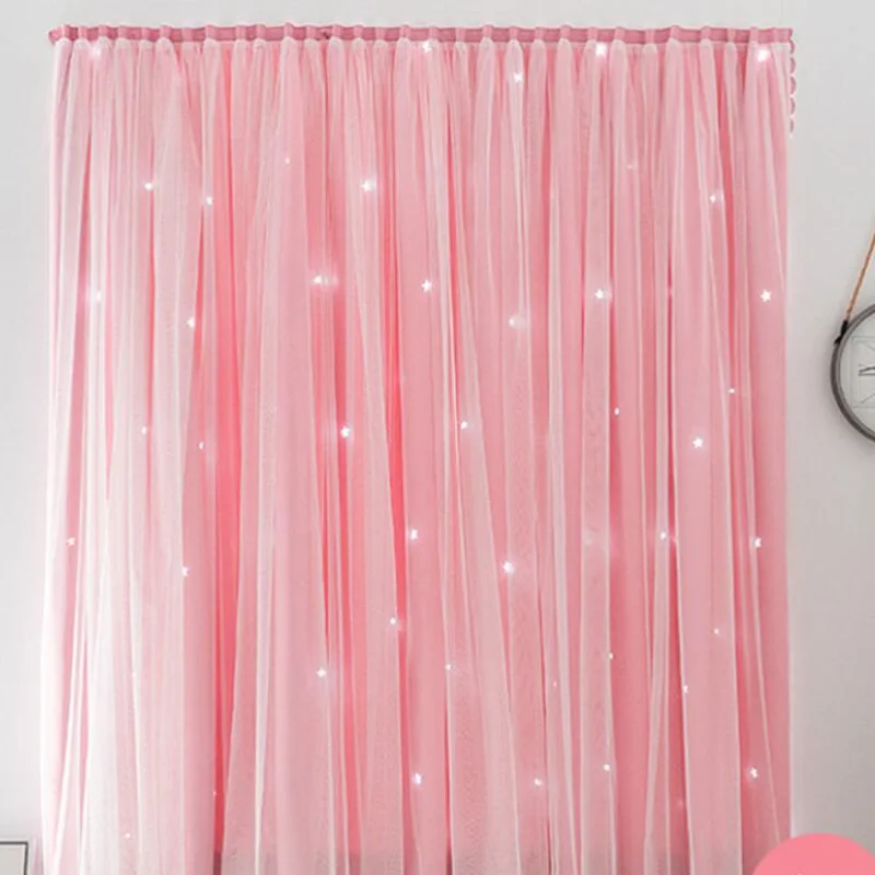 1шт. Занавеска с разделительной нитью в стиле принцессы, защищенная от шума и света, для окна, украшение для спальни в стиле Фэн-шуй F8394