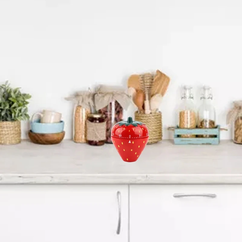 Креативный милый фруктовый клубничный телефон 60 минут с механическим временем