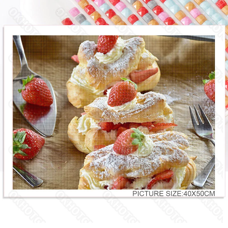 

Diy Diamond Painting Strawberry No. 12 Sticker Diamond Embroidery Modern Home Decoration Painting Living Room Background Wall