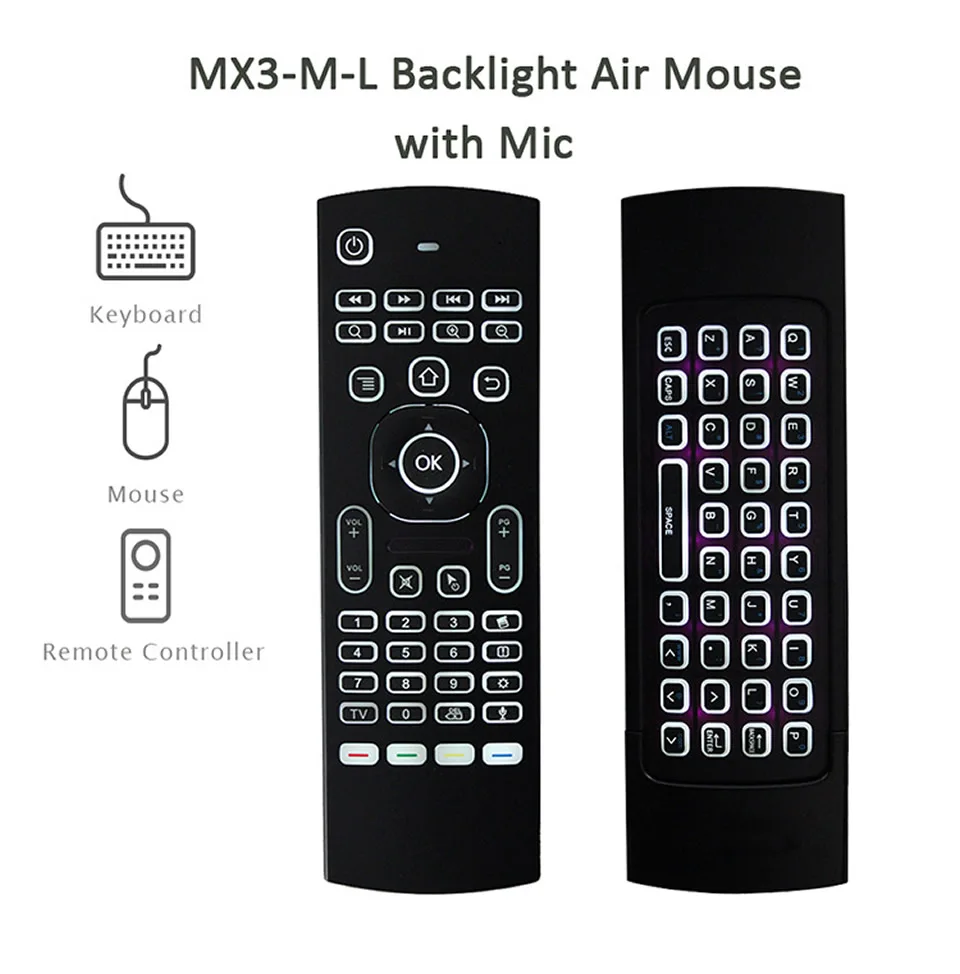 Пульт дистанционного управления для ТВ-приставки Android TV Box X96 Mini KM9 A95X H96 MAX MX3 MX3-L 2.4