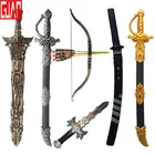 Искусственная игрушка Кинжал Меч украшение маска меч костюм реквизит Римский Шлем ниндзя меч Охотник лук Спартанский щит копье